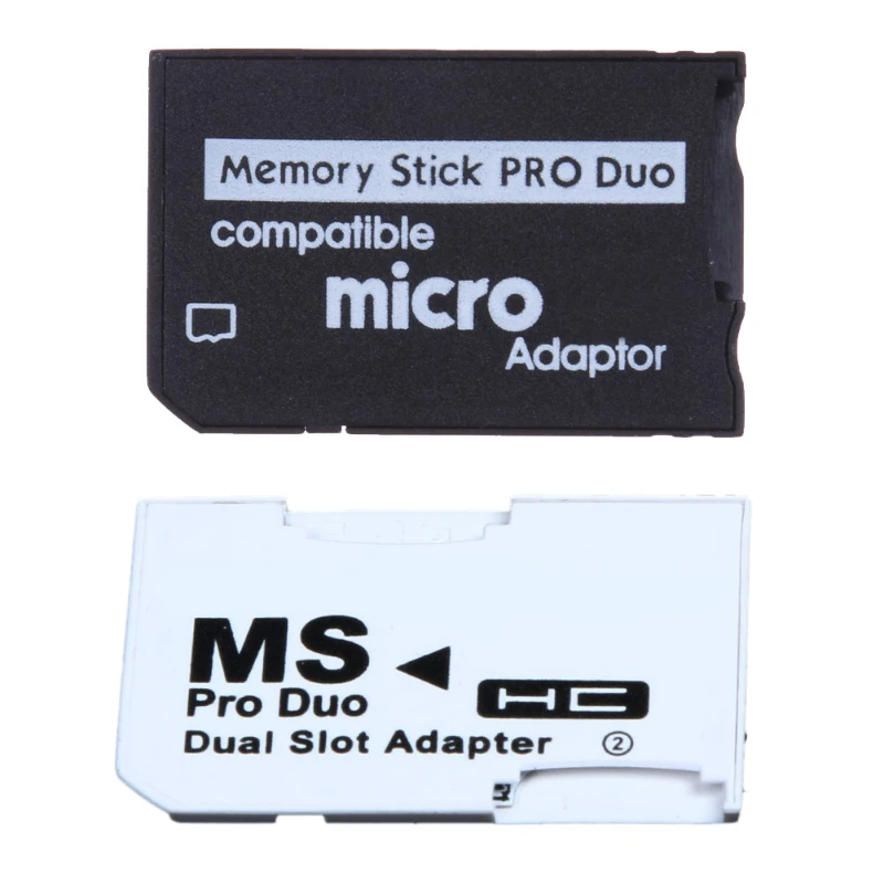Мини-кардридер для карт памяти Pro Duo Новый адаптер Micro SD TF на MS один слот/два слота
