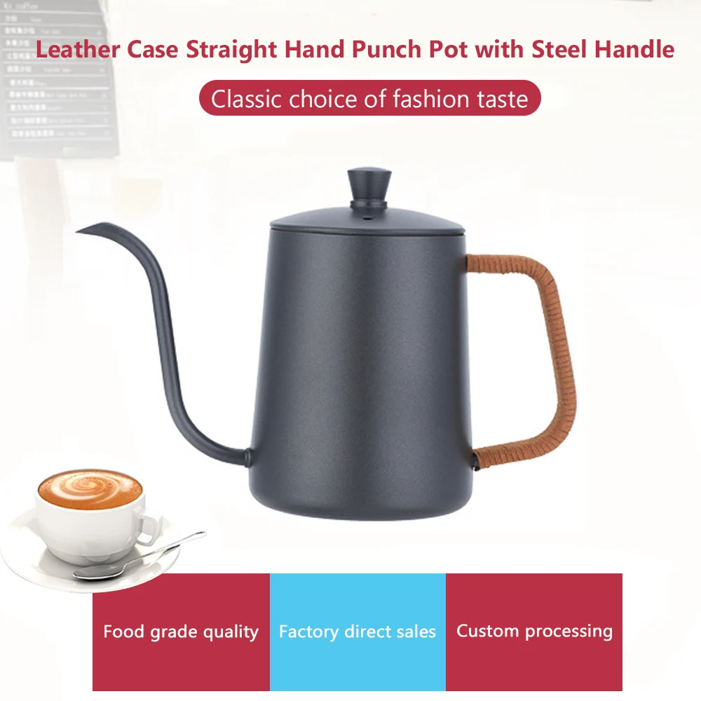 600 мл молочный кувшин со стальной ручкой ручная работа черный капельный чайник