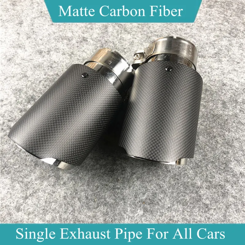 1 шт. для Akrapovic автомобильный матовый углеродный волоконный глушитель выхлопных