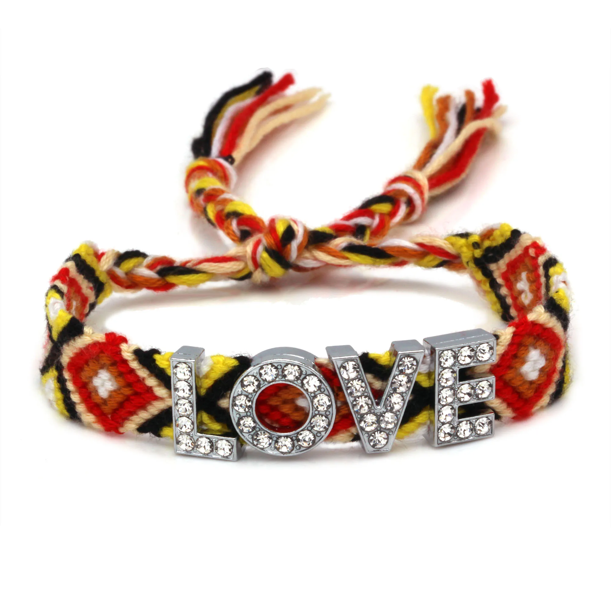 Плетеный браслет дружбы в стиле бохо для мужчин и женщин ацтекские разноцветные