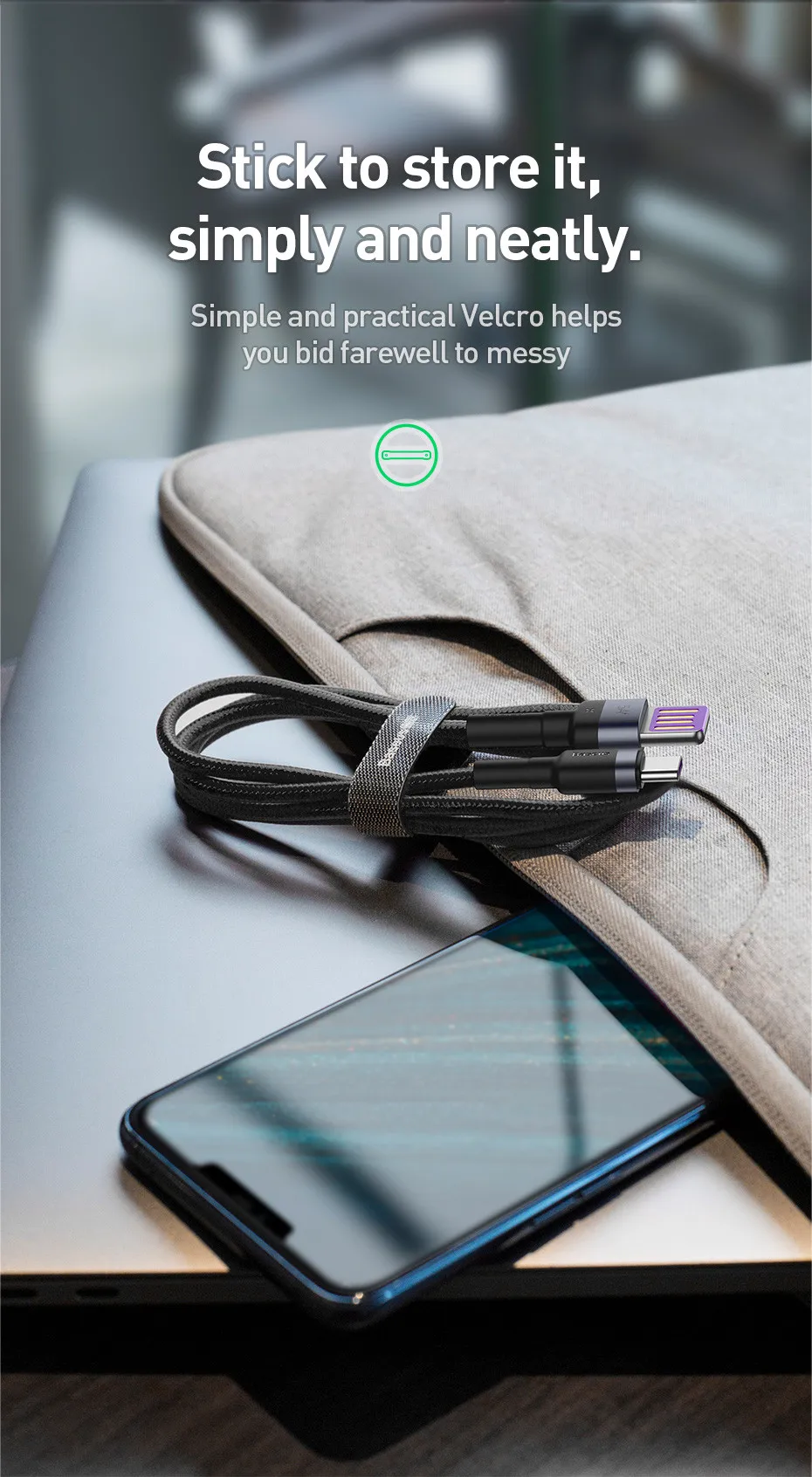 Baseus 40 Вт Кабель usb type C для huawei P30 mate 20 30 Pro 5A Быстрая зарядка Quick Charge 3,0 type USB-C кабель для передачи данных