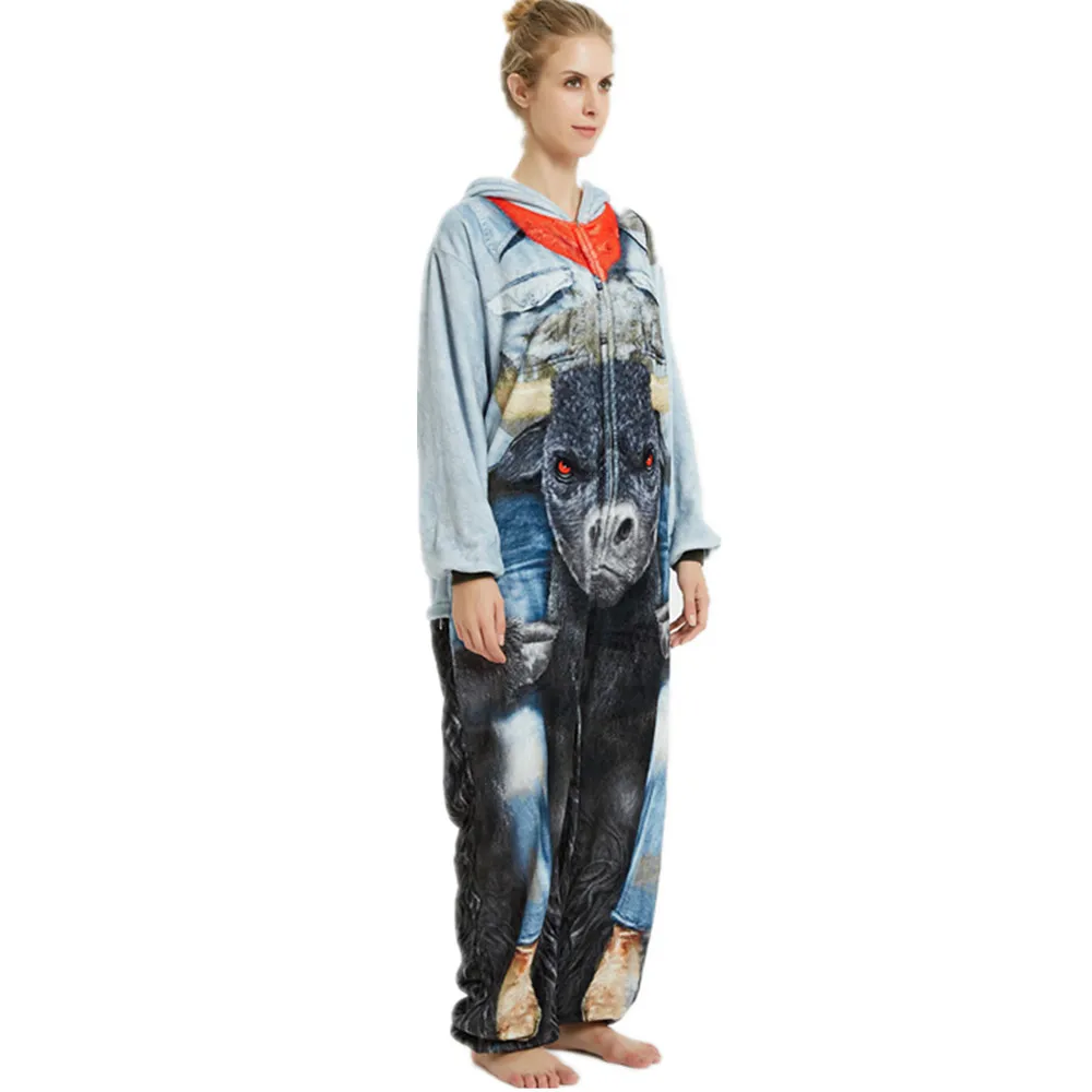 Пижама с изображением монстров из коровы для верховой езды зеленые трицератопы