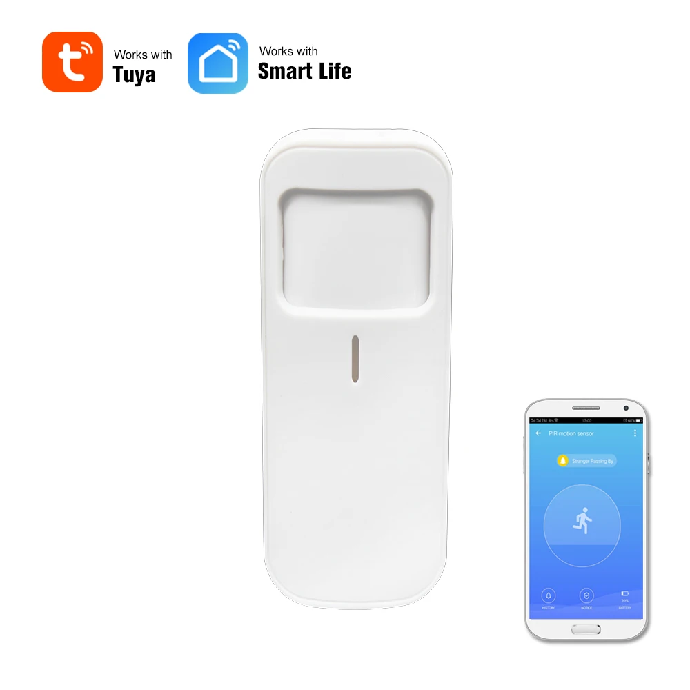 Беспроводной пассивный ИК детектор движения Wi Fi датчик охранная сигнализация