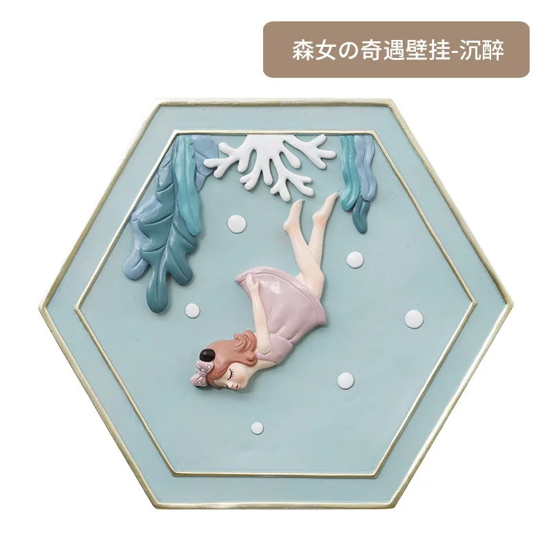 Настенное подвесное украшение в скандинавском стиле для девушки с единорогом