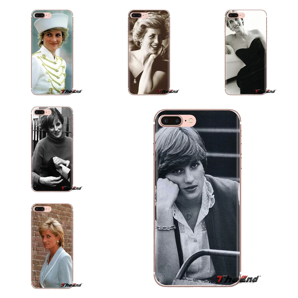TPU Cases Diana Spencer Norfolk UK Pattern For iPhone XS Max XR X 4 4S 5 5S 5C SE 6 6S 7 8 Plus Samsung Galaxy J1 J3 J5 J7 A3 A5 |