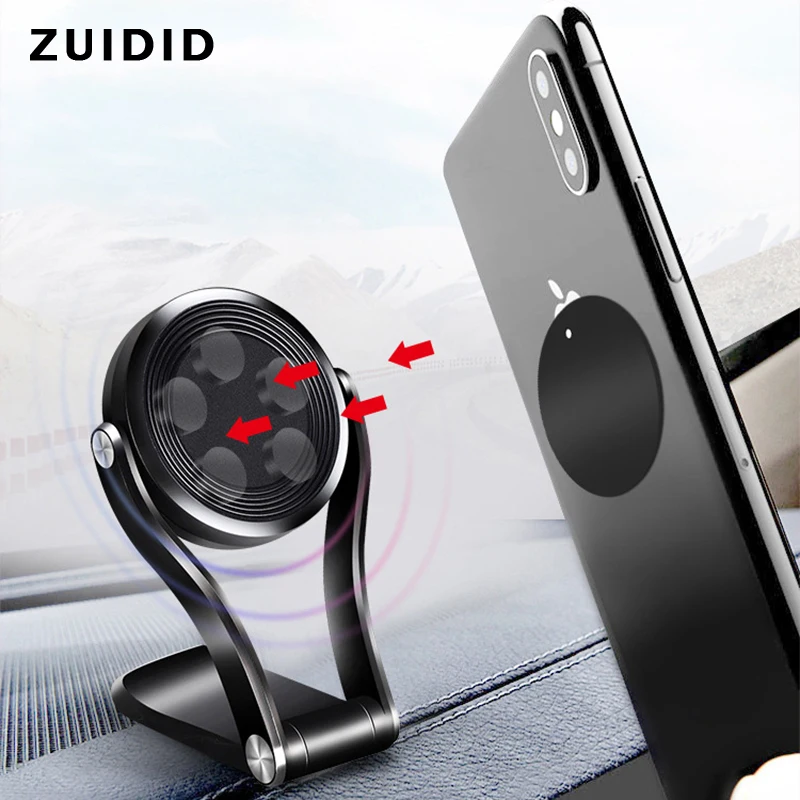 

Metal Magnetic Car Phone Holder Dashboard Mini Mount Magnet Mobile Phone Stand For iPhone 12Pro Max 12Mini Xiaomi Huawei Samsung