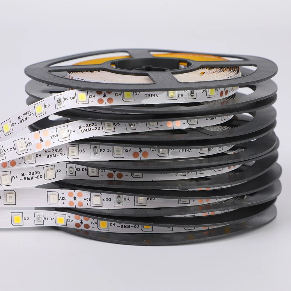 

DC 12V RGB RGBW RGBWW Neon LED Strip Light 5050 2835 SMD 5M 60LED/M LED Light For Room Holiday Lamp Decorated Home Waterproof