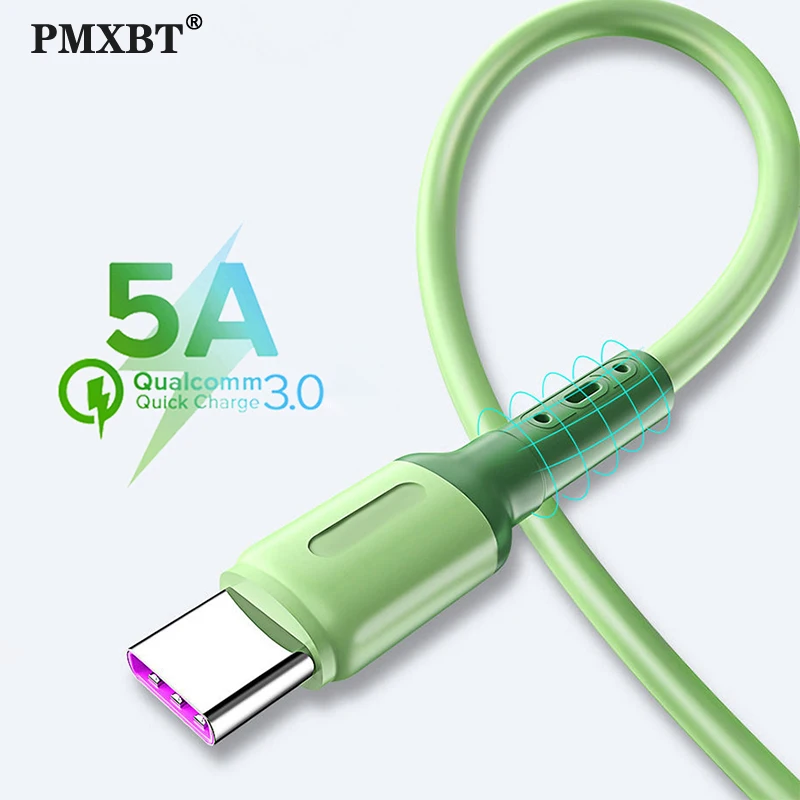 5A кабель USB Type C для быстрой зарядки Samsung S20 S10 S9 Huawei P30 Xiaomi Мобильный телефон
