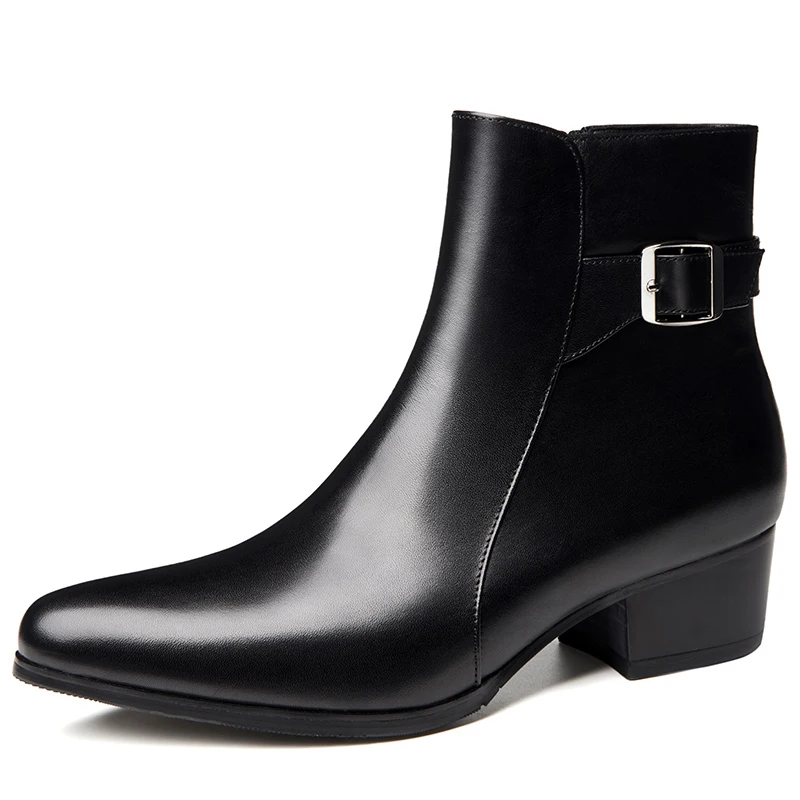 2018 модная мужская обувь для верховой езды с высоким берцем ремешком в виде Монка