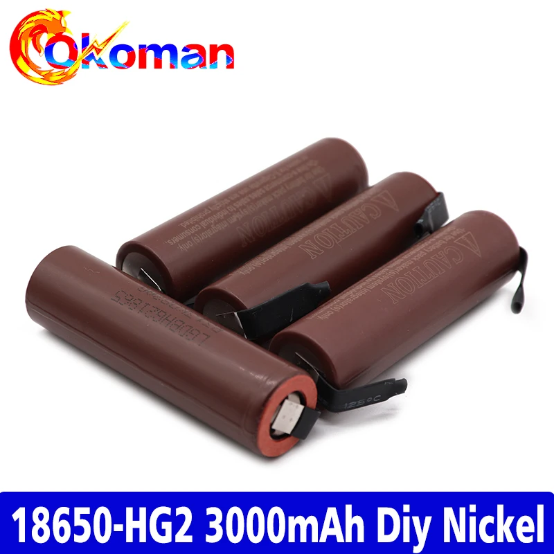 2020 Новый HG2 18650 3000 мАч аккумулятор 18650HG2 3 6 в разряд 20 А предназначенный для батарей