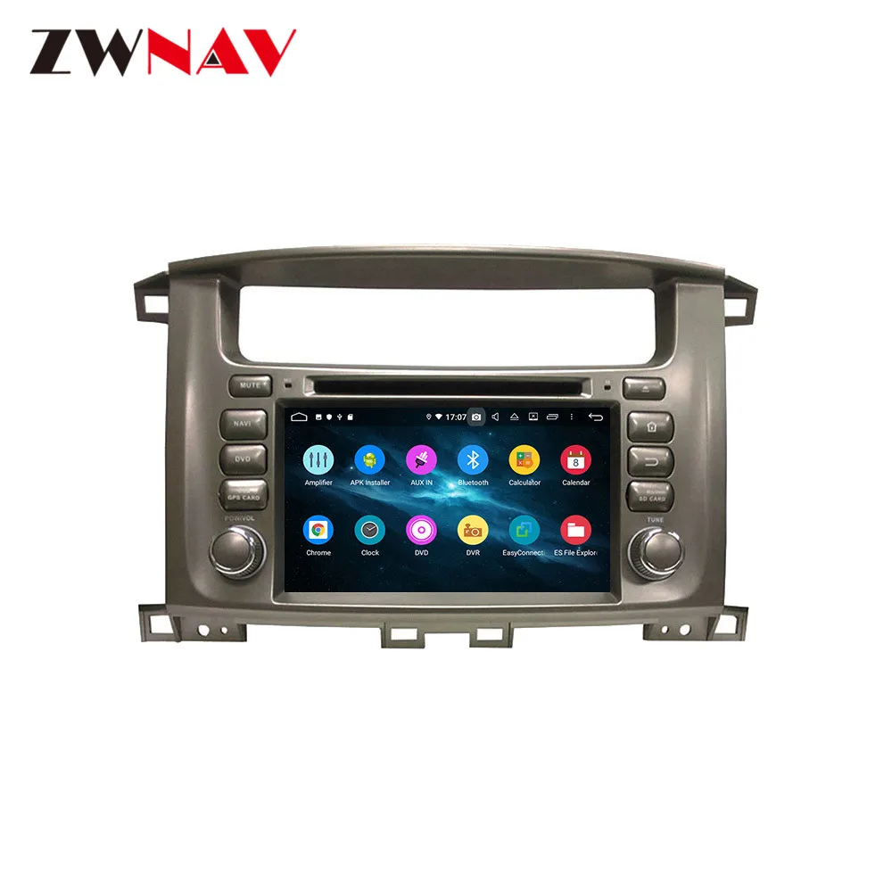 Android 10 IPS экран PX6 DSP для TOYOTA LAND CRUISER 100 1998 1999-2007 автомобильный DVD-плеер GPS