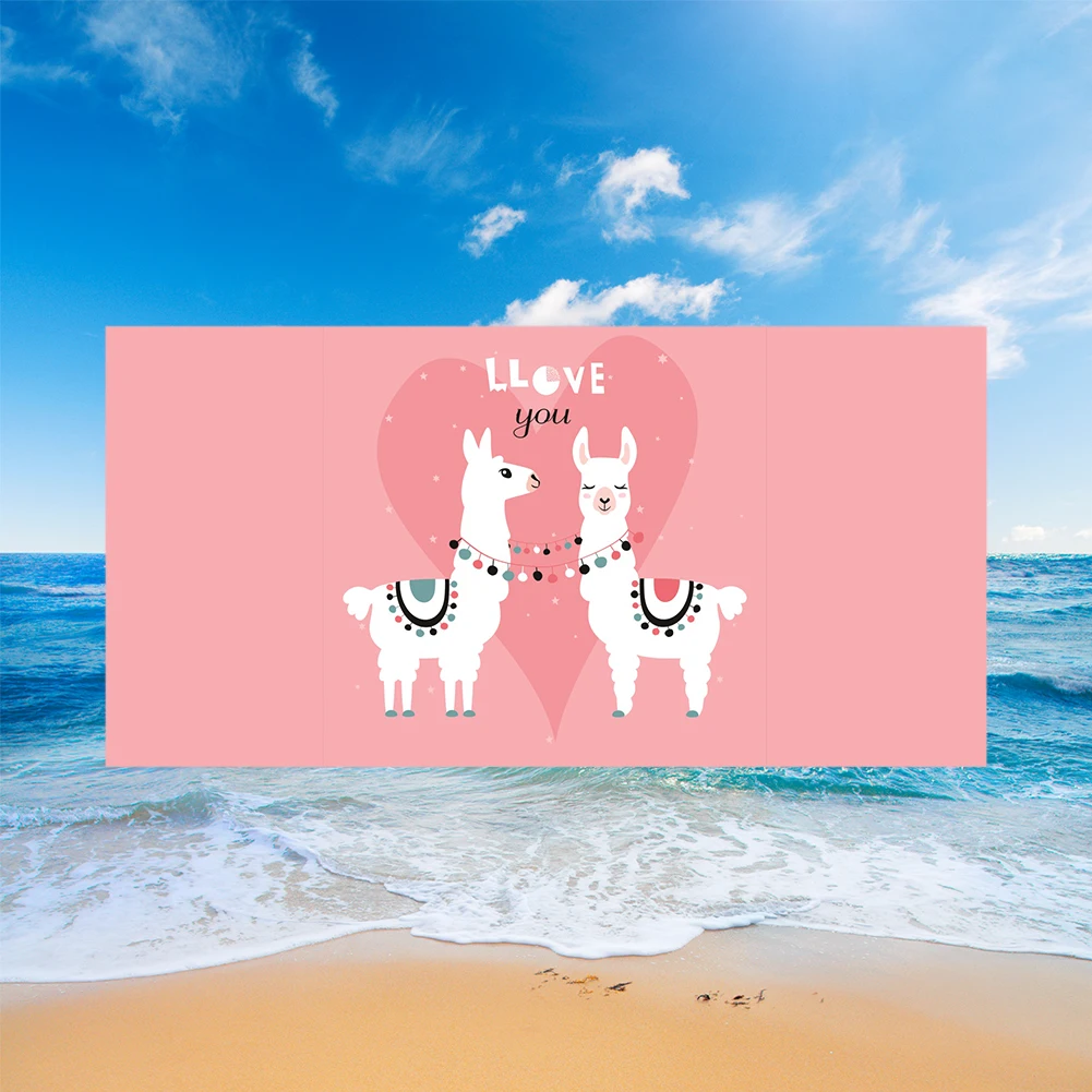 Бесплатная доставка свадебный подарок лама альпака с надписью Love You принт в виде
