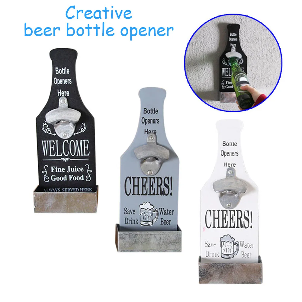 Креативная открывалка для бутылок пива настенный Открыватель бутылка винтажная