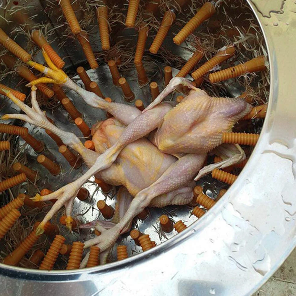 

50pcs Poultry Rubber Stick Hair Removal Machine Pigeons Stork Plucking Rubber Picking Fingers Chicken Rubber Stick Plucker