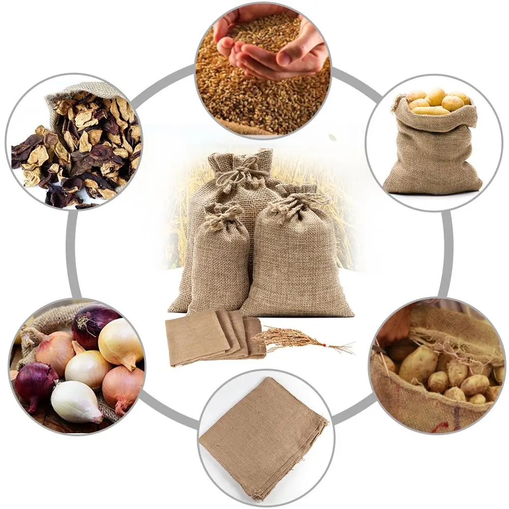 Мешок картошки мешок мешковины прочный большой-масштаб сплетенный джутовый для