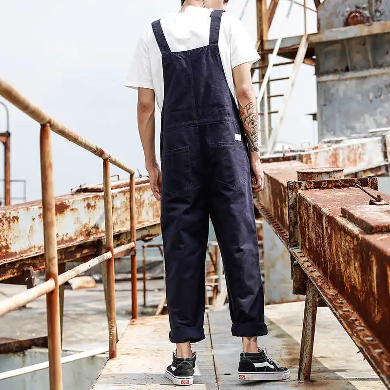 

Jeans Jumpsuit Men Summer Spring Autumn Overall Mens Jumpsuits Rompers Casual Regular Fit Fashion Male Pants Sets Clothes