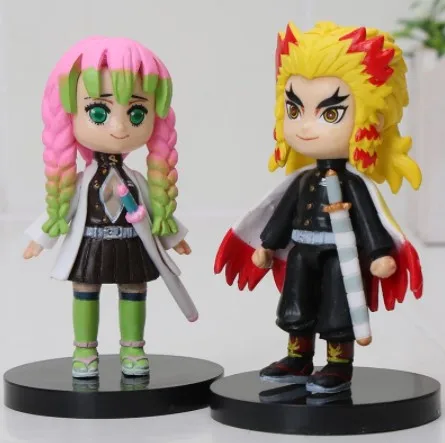 

9pcs Anime Demon Slayer Kimetsu No Yaiba Figure Q Posket Kamado Tanjirou Kamado Nezuko Agatsuma Figure Toys Gift