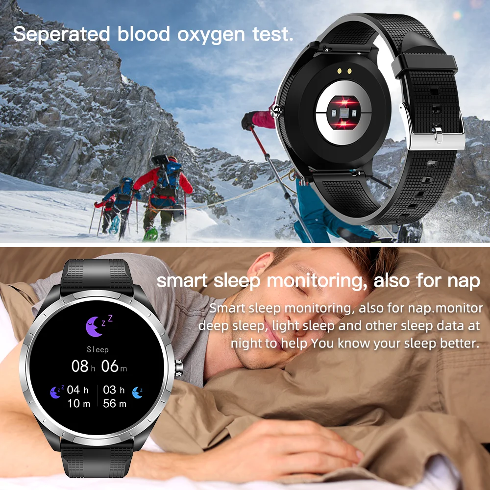 

UGUMO ECG PPG Smart Watch Heart Rate Blood Pressure Monitoring Smart Band Wristwatch Fitness Tracker HRV SPO2 Smart Bracelet