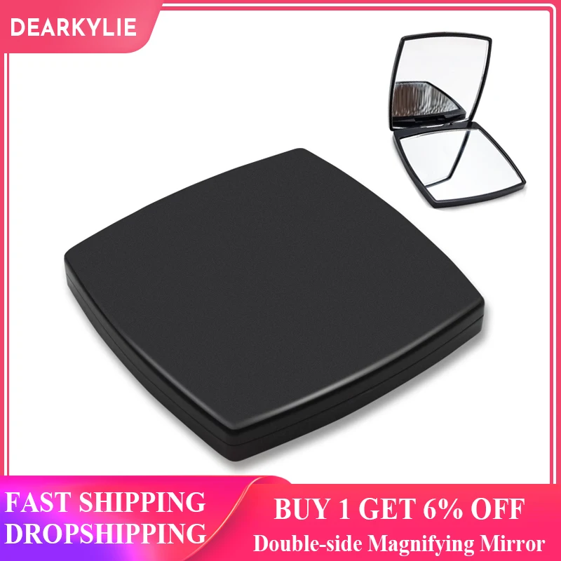 Портативное карманное зеркало для макияжа мини ручное косметическое