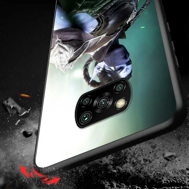 

Hot Chinese Anime For Xiaomi Redmi K30 K30S Mi 10T Lite Pro Poco X3 NFC X2 M3 M2 F2 Pro C3 F1 Soft Black Phone Case