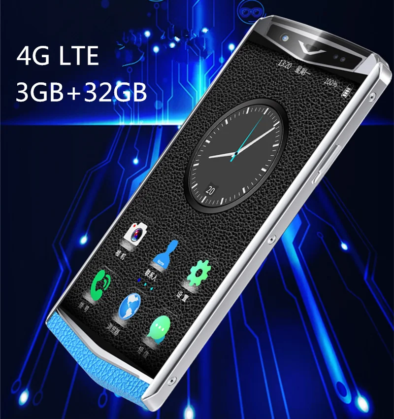 Роскошный смартфон 3," 3 ГБ ОЗУ 32 Гб ПЗУ Android 8,1 gps Bluetooth точка доступа Лицо ID кожаный телефон 4G LTE мобильный телефон