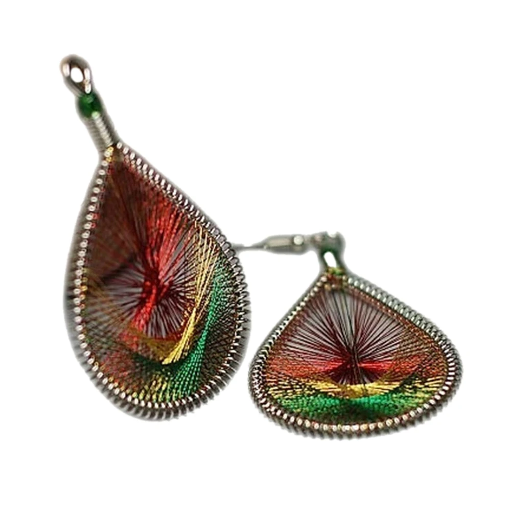 Винтажные этнические разноцветные висячие серьги с перьями для женщин женские