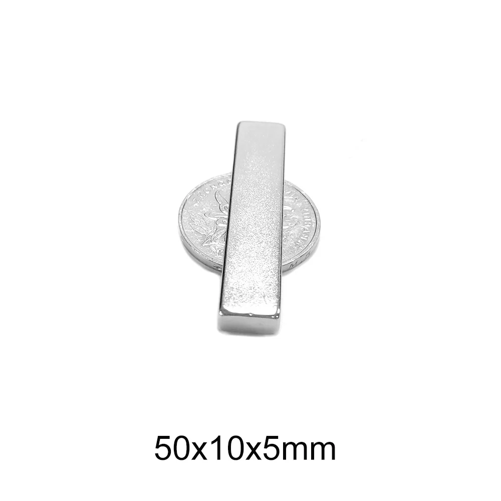 

2/5/10/15/20 шт. 50x10x5 прочные для простыней редкоземельный магнит N35 прямоугольные неодимовые магниты 50x10x5 мм блок сильный магнит неодимовый 50*10*5