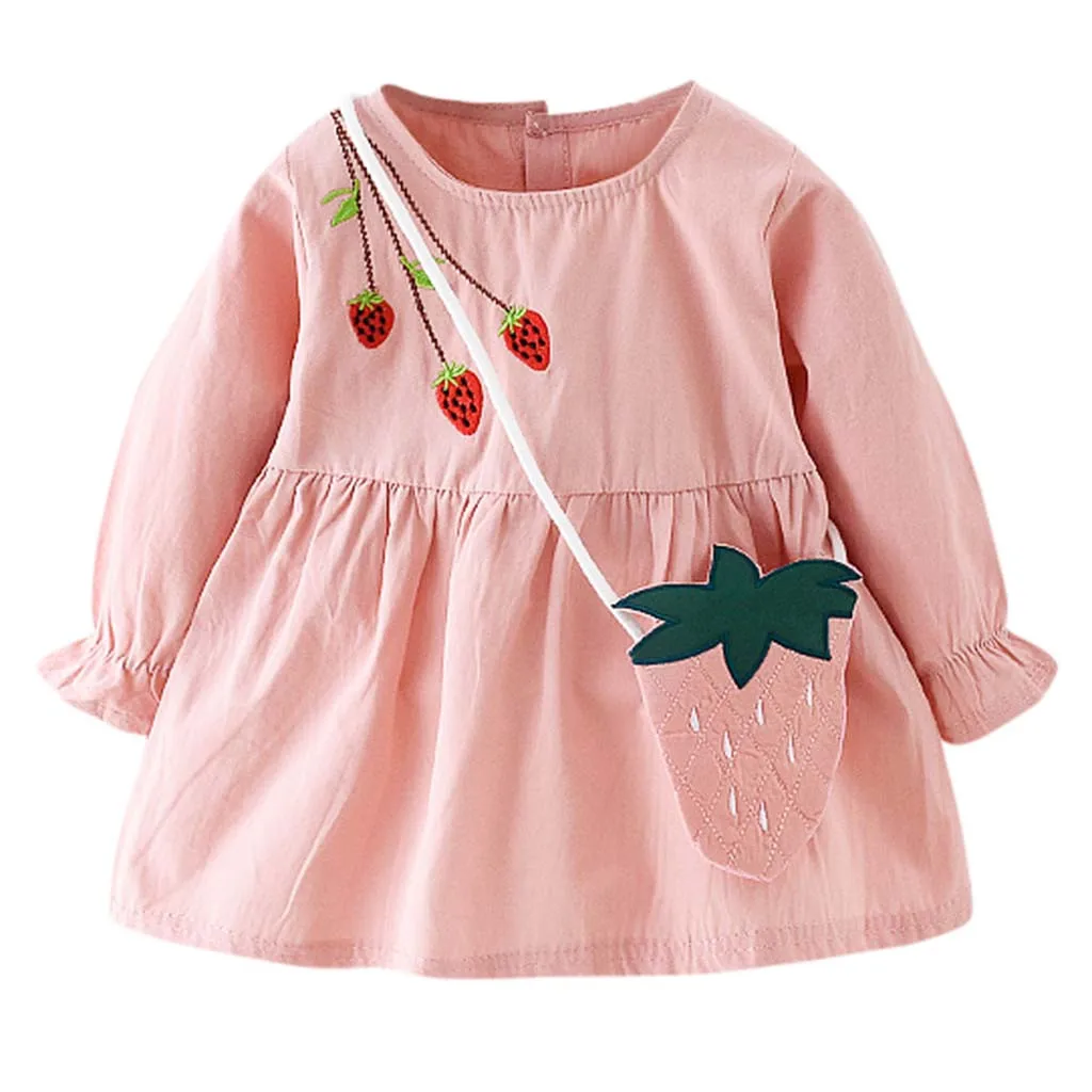 Детское платье для маленьких девочек праздничное принцессы с длинными рукавами