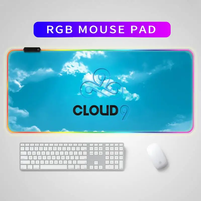 

Art CS GO CLOUD9 RGB Mouse Pad Laptop PC Computer Mause Pad Desk Mat For Big Gaming Mouse Mat For Overwatch/CS GO