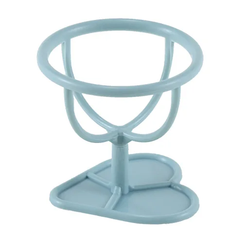 Синий Держатели спонжей для макияжа, косметический Органайзер, пуховый дисплей, подставка, спонж в форме яйца, держатель для сушки, кронштейн, подставка для хранения косметики, 1 шт - Цвет: Синий