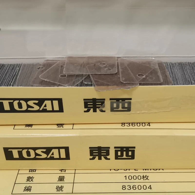 Natural transparent mica sheet 1 box 1000pcs Insulation for high temperature test/AFM SEM substrate material