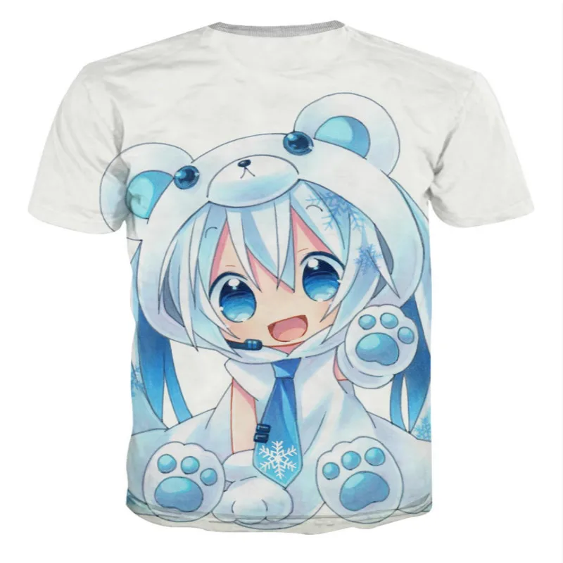 

2021 summer new round neck short sleeve 3D printing, cartoon character fashionable loose comfortable T-shirt, children's summer