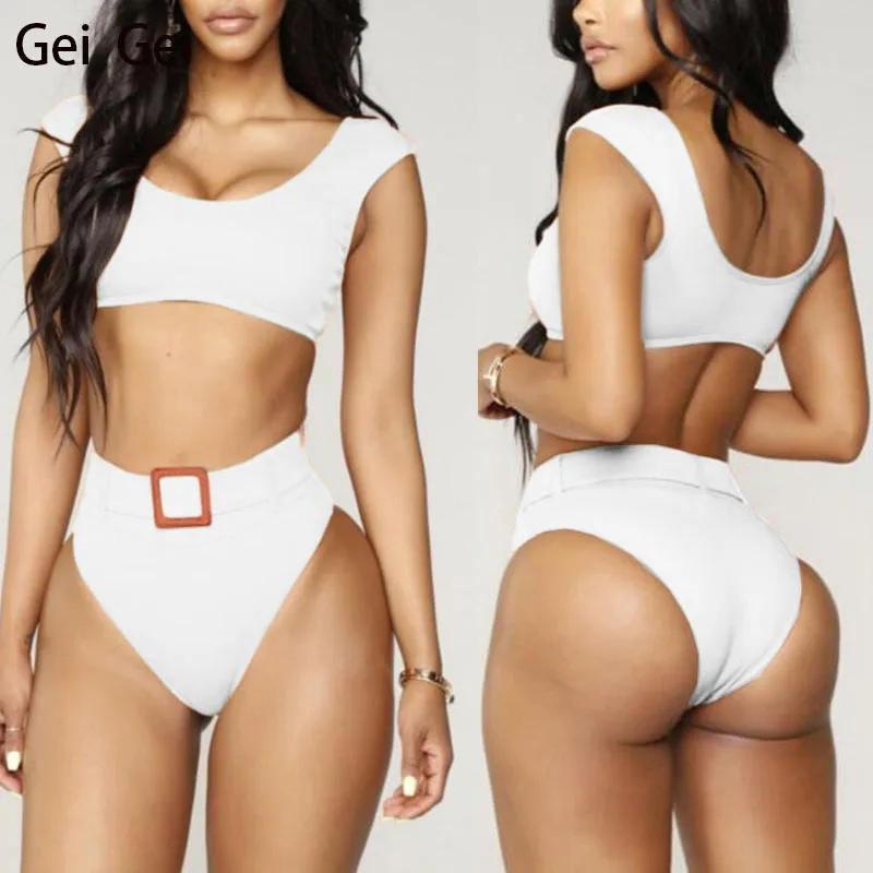 Женский сексуальный слитный купальник бикини летний Повседневный облегающий с