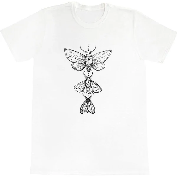 

Moth Motif' Men's / Women's Cotton T-Shirts (TA013460)