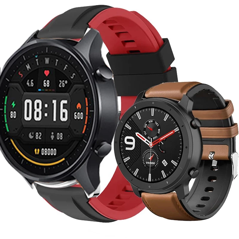 

Ремешок силиконовый для Huami Amazfit GTR 2, спортивный браслет для часов Stratos 3 2, 22 мм, Сменные аксессуары для смарт-часов GTR2