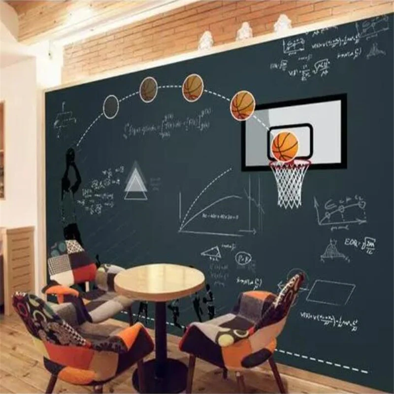 Функциональная 3d-доска для баскетбола фотобумага спортзала школы промышленного