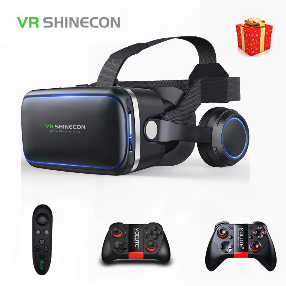 Очки виртуальной реальности Shinecon 6 0 с гарнитурой картонные очки для шлема