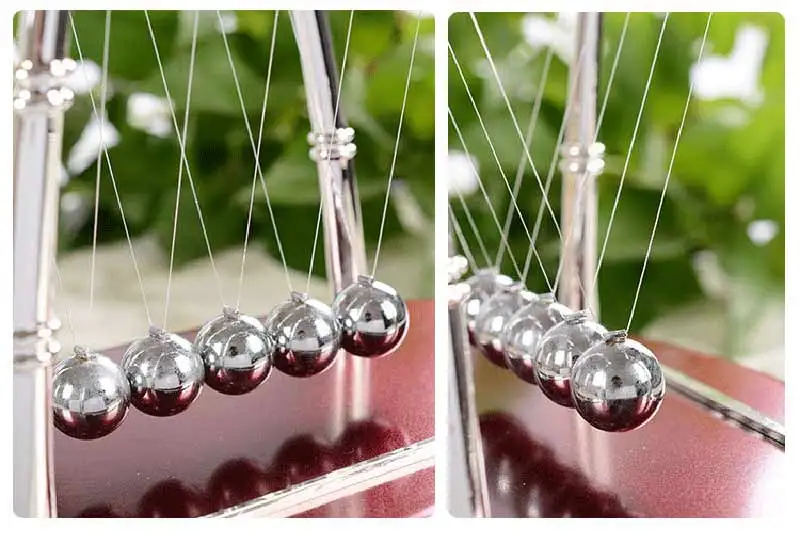 Маятник Ньютона шары баланс мяч бассейн физическая Энергия Сохранение модель