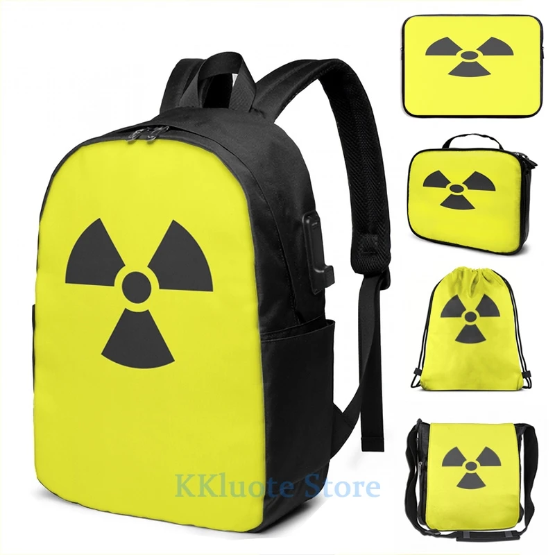 Забавный графический принт атомный радиоактивный опасность Предупреждение