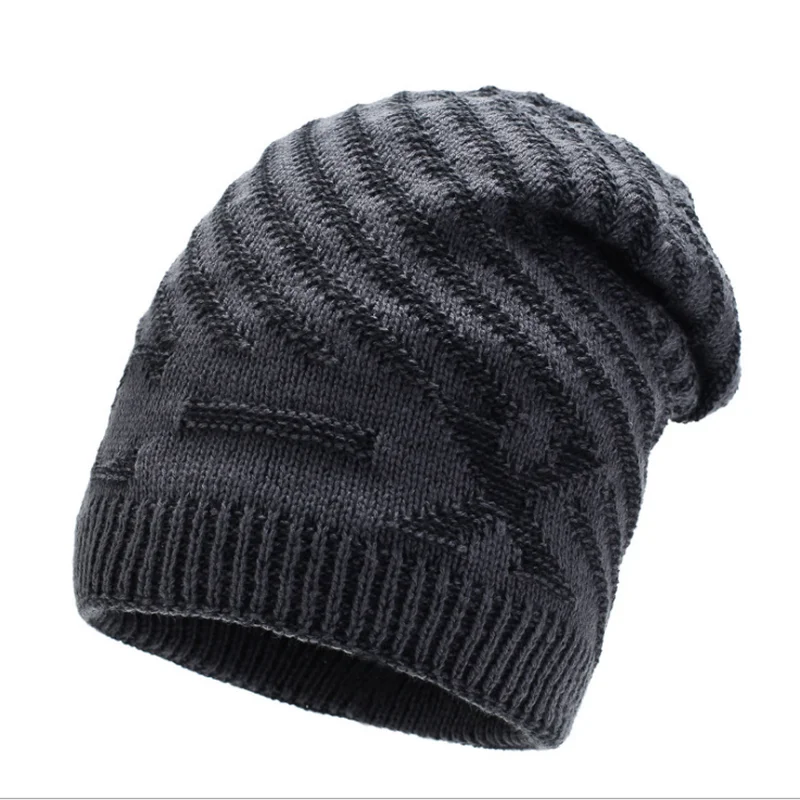 Новинка мужская шапка Корейская версия уличного стиля Повседневная вязаная зима