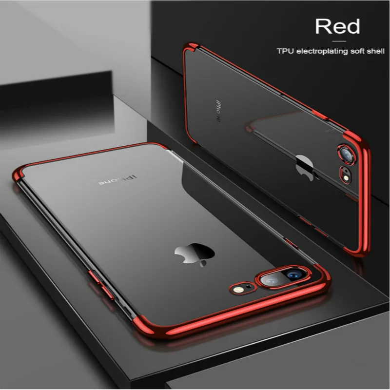 Силиконовые прозрачные мягкие чехлы для iPhone XS Max чехол X XR 6S 6 7 8Plus тонкий