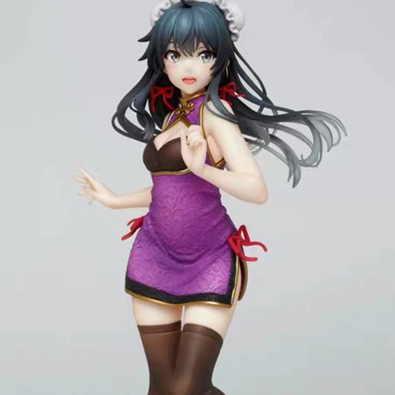 

My Youth Romance Story Really Has A Problem Yukinoshita Yukino Anime Action Figure Cheongsam Sexy Girl PVC Collection Model Gift