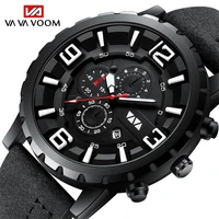 2021 new fashion casual men watches 30m waterproof top brand luxury calendar clock male watch leather sport military wristwatch