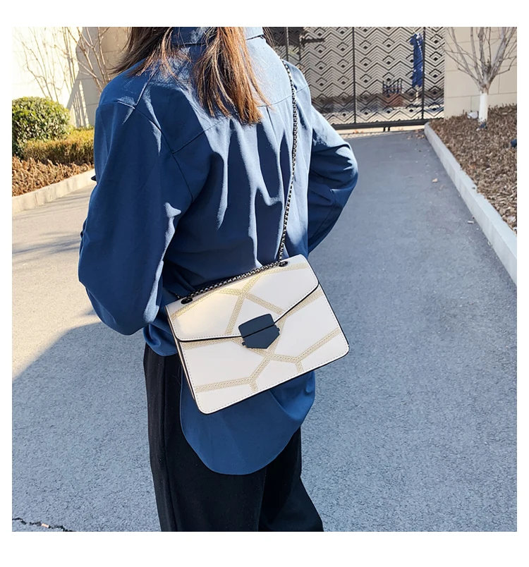 

2020 Fashion Flap Chain Shoulder Messenger Bag Femme Luxury Handbags Vintage Lady Black Crossbody Bags For Women Handbags