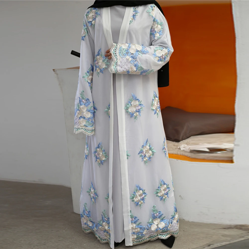 Мусульманские женщины Дубай Рамадан кимоно абайя хиджаб платье Caftan турецкая исламская одежда Кафтан халат мусулман Бангладеш абаяс ислам