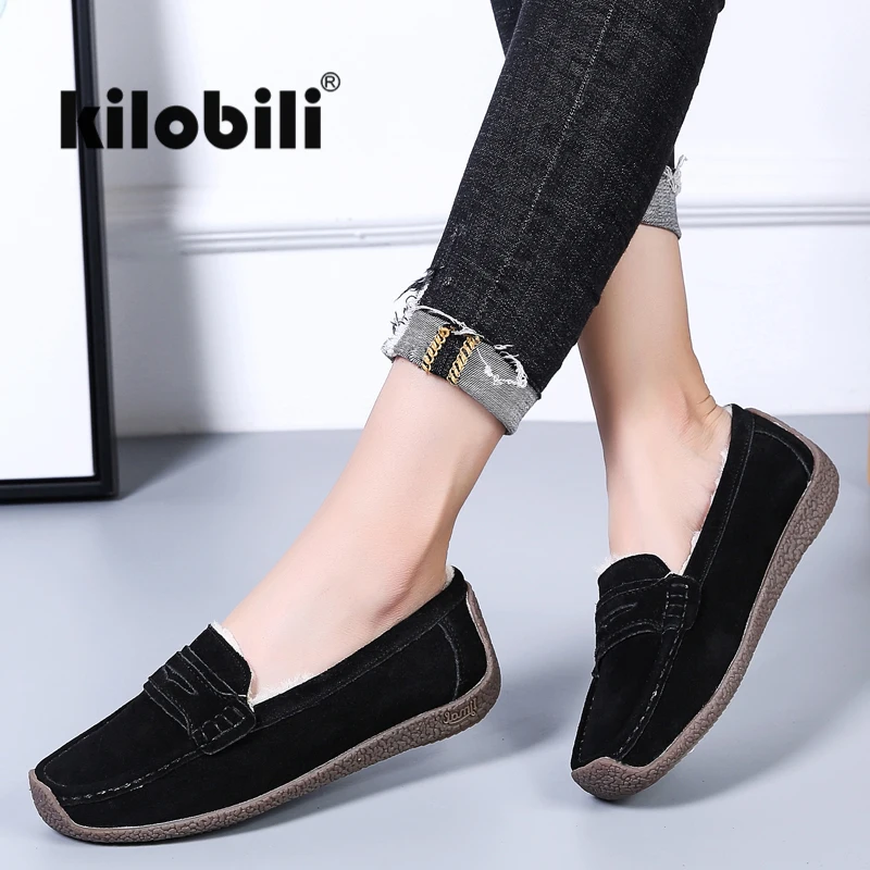 Балетки на плоской подошве женские мокасины зимняя обувь женская лоферы из