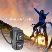 bicycle switch sensitive 2 in 1 non slip black e bike horn headlight combination switch button bike accessories for outdoor