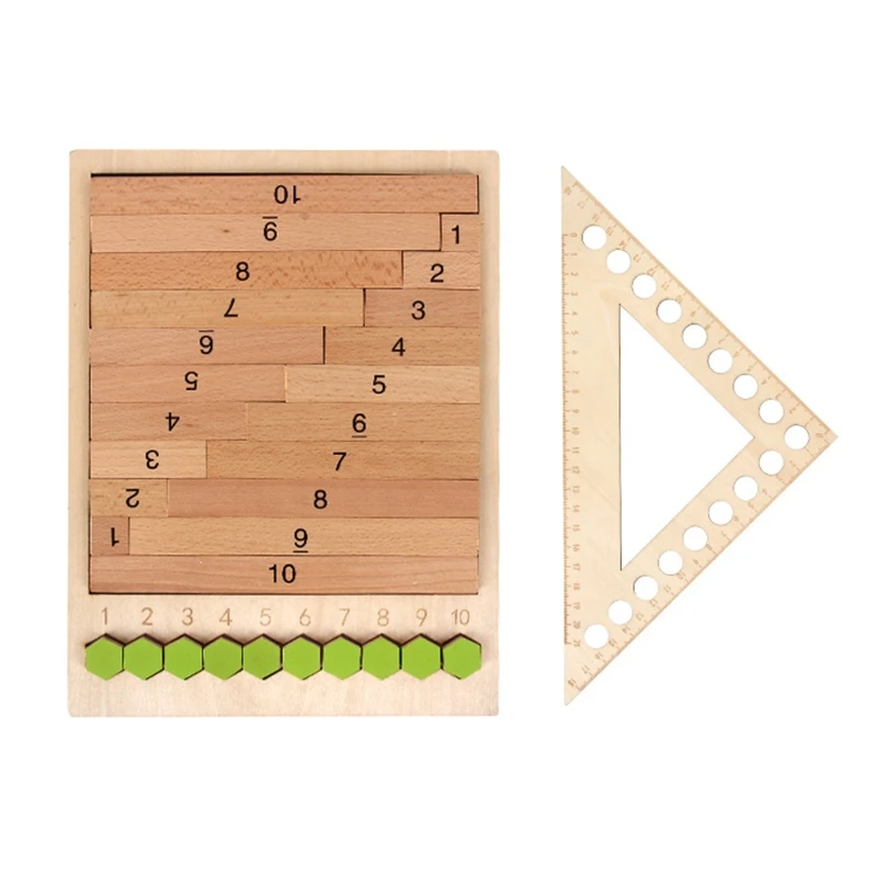 

Baby Wooden Mathematics Math Cognition Calculation Kids Early Educational Toys XX9E