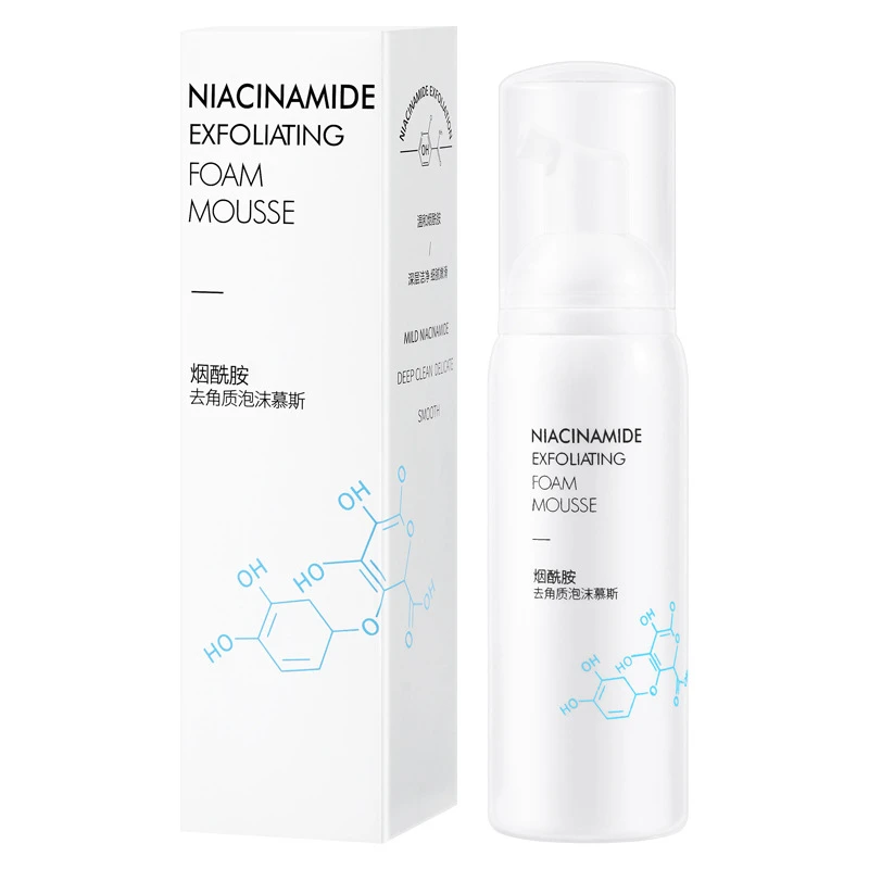 Niacinamide Отшелушивающий Пенящийся мусс пилинг гель глубокое очищение увлажняющее
