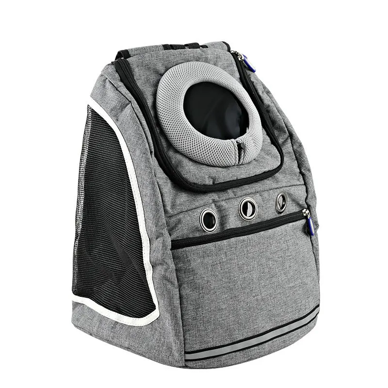 

Double Shoulder Portable Travel mesh Backpack Outdoor Breathable Pet Dog Front Bag to carry pet